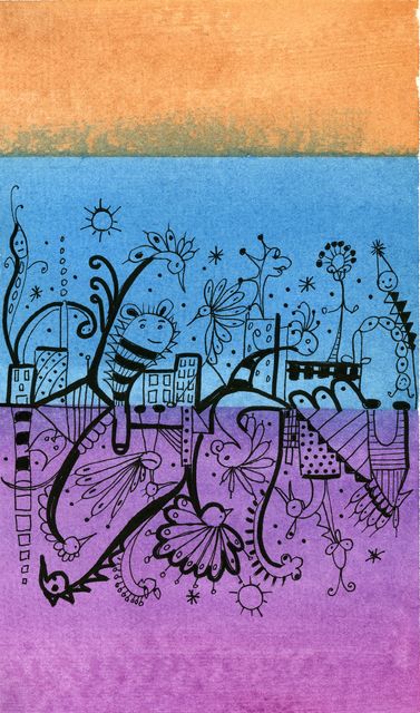Ink and Water Color